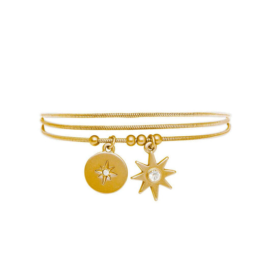 Einfaches Stern-Armband. Vergoldet. Dänisches Kopenhagen